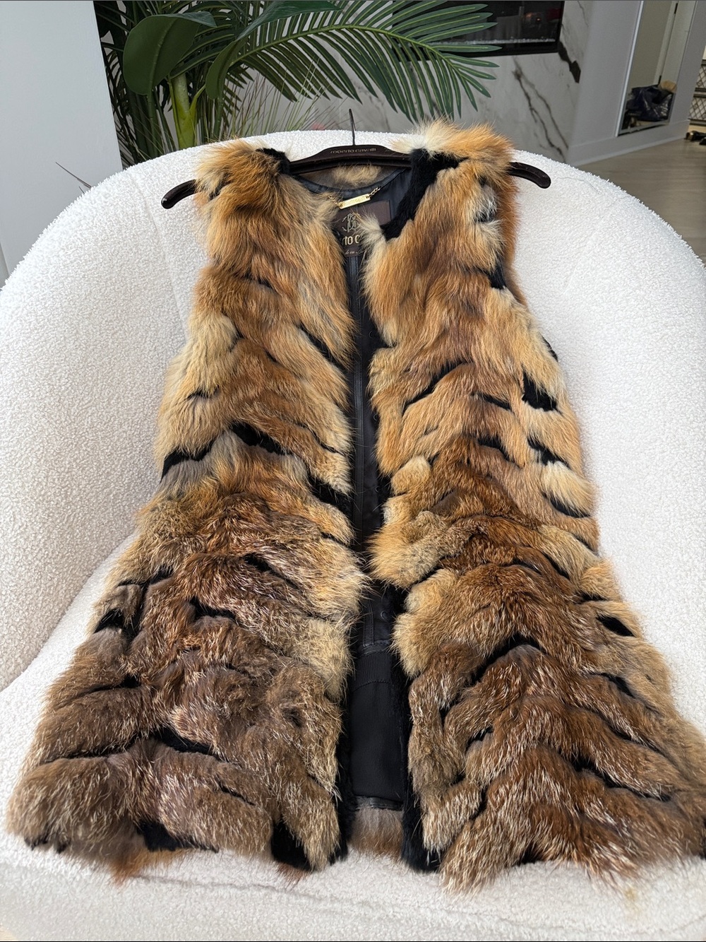 Roberto Cavalli Real fox Fur size 40(small)